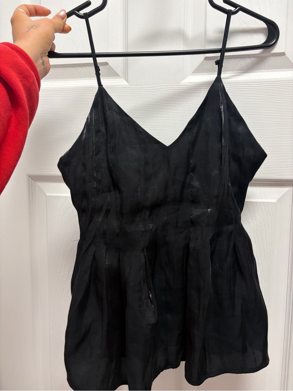 H&M sparkly peplum top
